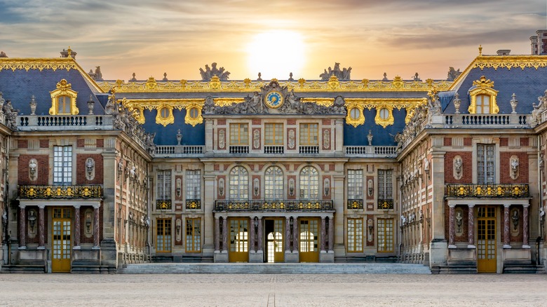 Palace of Versailles at sunset