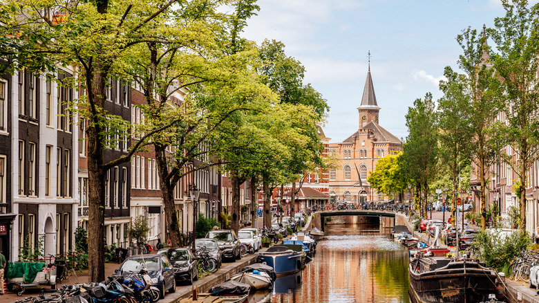 A canal in Amsterdam