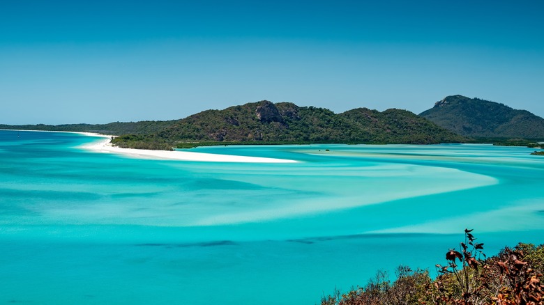 View onto Whitehaven Beach, Australia