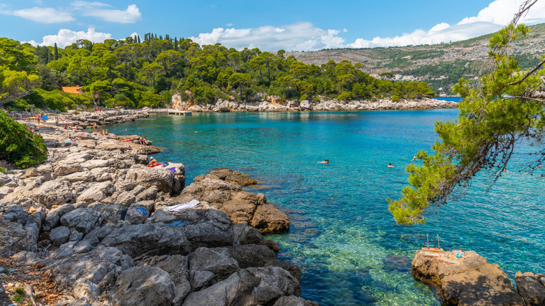 rocks in Lokrum beach