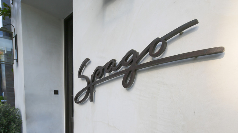 Spago restaurant sign