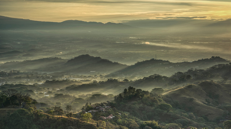 Sunrise over Atenas, Costa Rica.