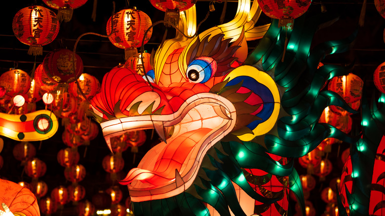 Dragon lantern for the Lunar New Year