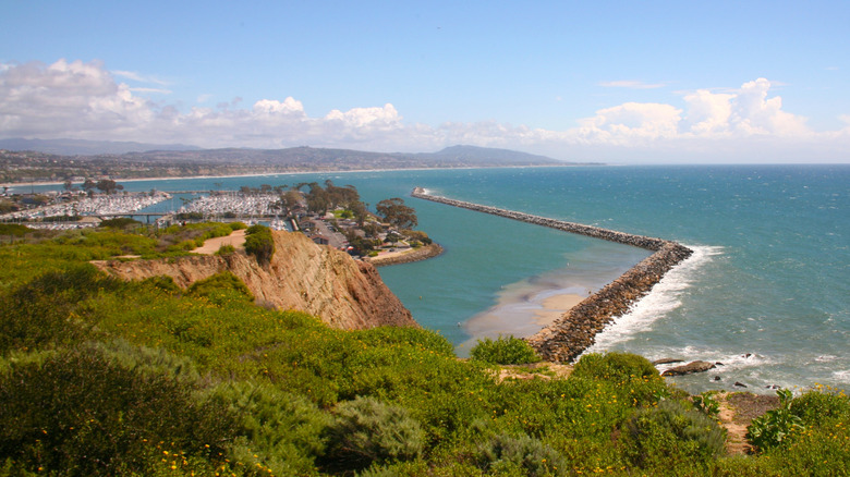 Overview of Dana Point Harbor in Dana Point, CA