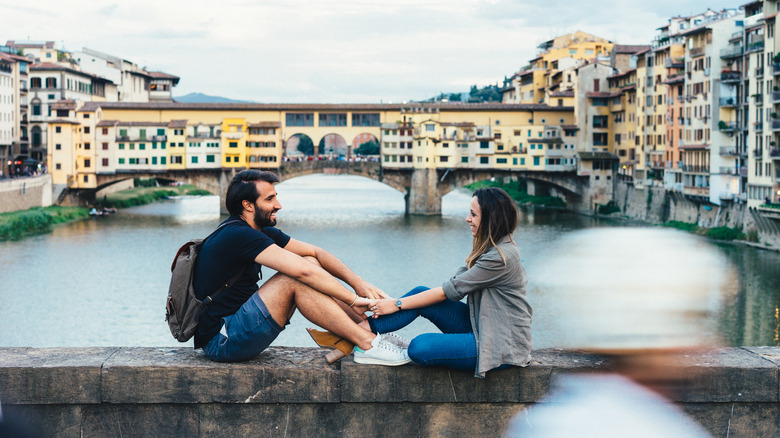 Couple in Florence Italy