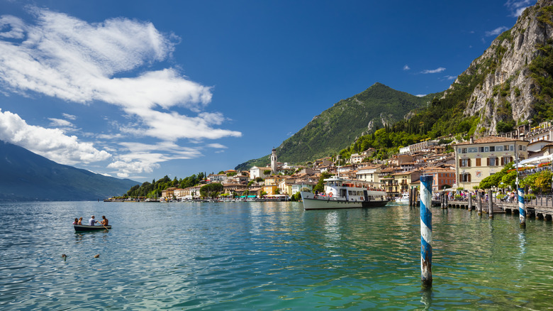 Boat in Lake Garda