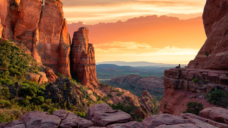 sunset in Sedona