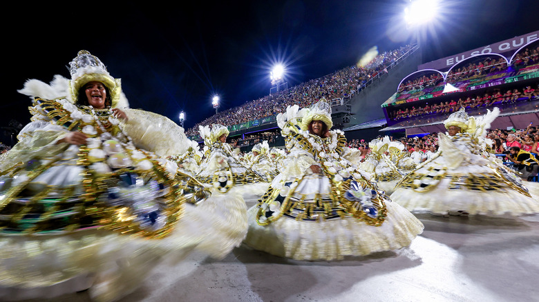 A dance performance at Rio de Janeiro's carnival