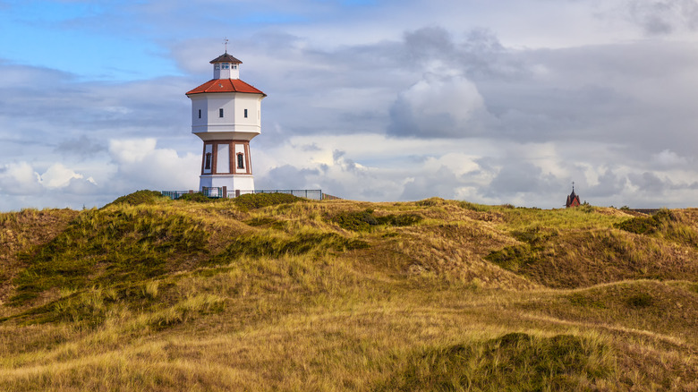 Lighthouse and water tower on Langeoog