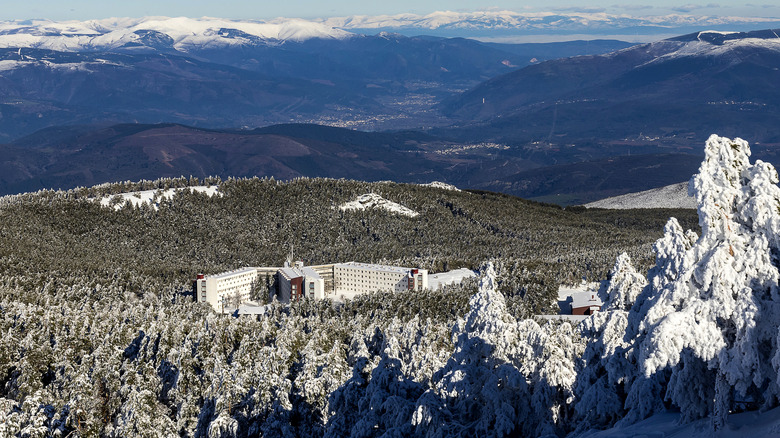 The top of Manzaneda, Spain