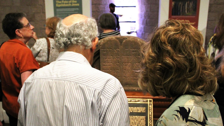 Visitors to the Holocaust Memorial Resource & Education Center of Florida