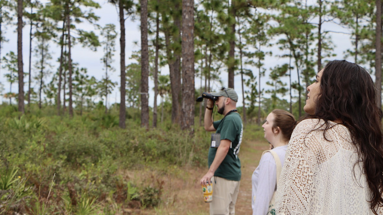 Hikers at the University of Central Florida Arboretum