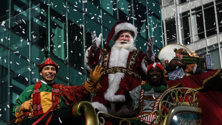 A Christmas parade in NYC