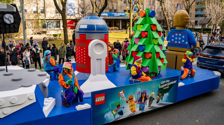 Lego Christmas float in Toronto, Canada