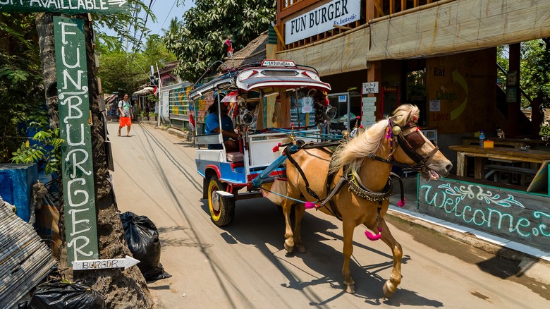 Public transport on the Gili Islands.