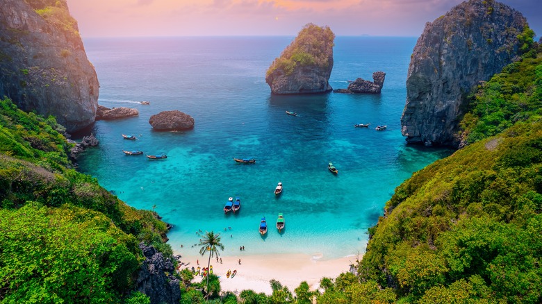 A secluded beach in Koh Phi Phi.