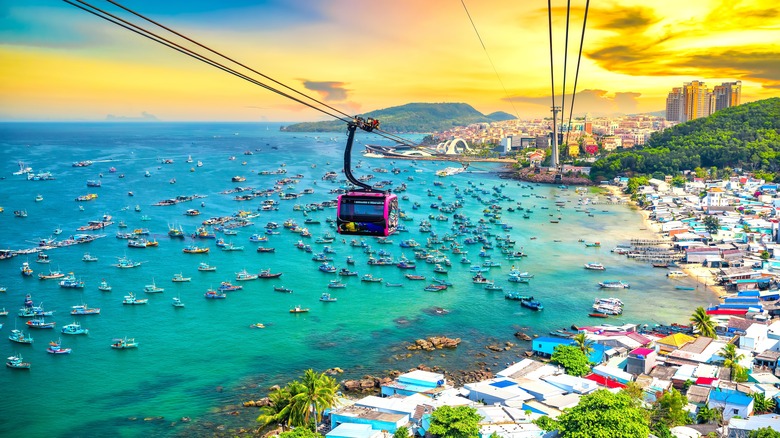 Phu Quoc has the world's longest sea-crossing cable car.