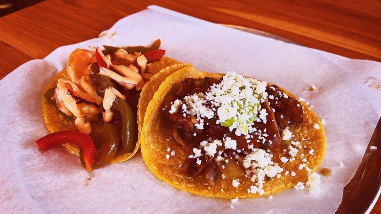 two Guisados tacos