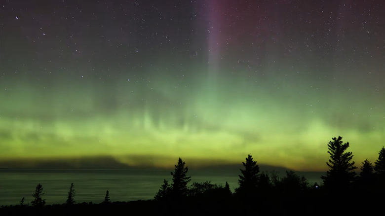 Northern Lights at Brockway Mountain