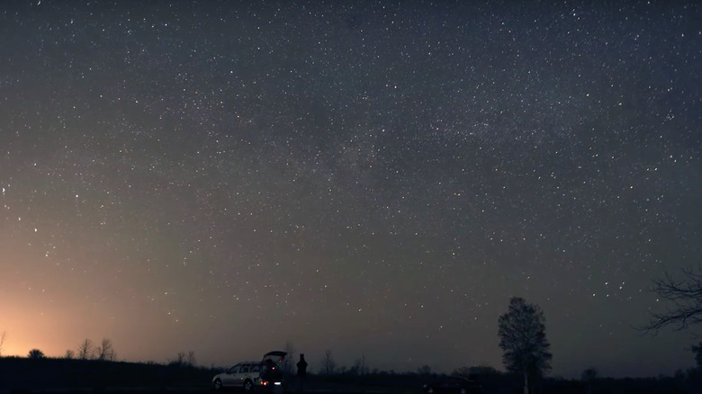 Harrington Beach park night sky