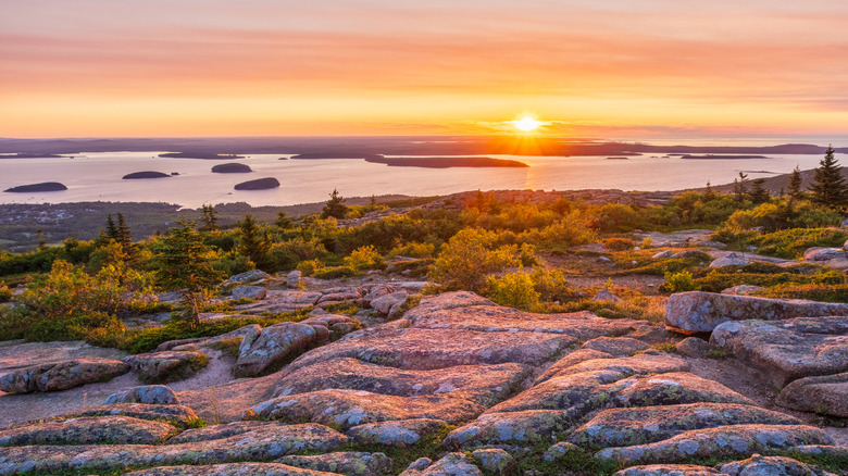 Summer sunrise at Acadia National Park