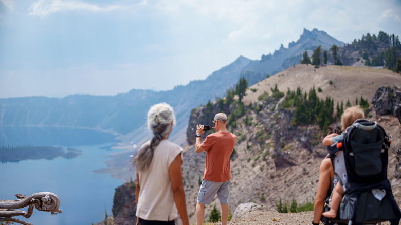 Family at Crater Lake NP