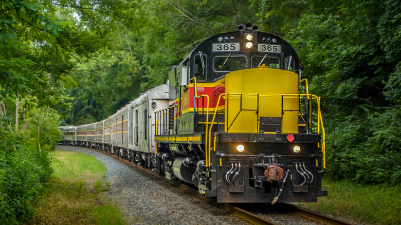 A Train passing through Cuyahoga Valley