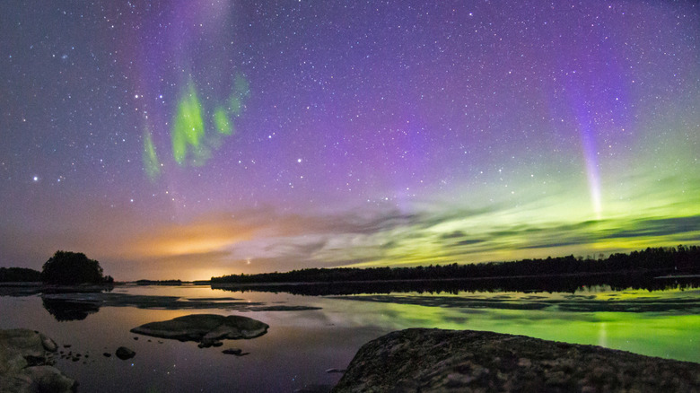 The Northern lights at Voyageurs National Park