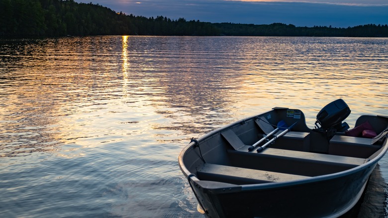 Boat at Voyageurs National Park