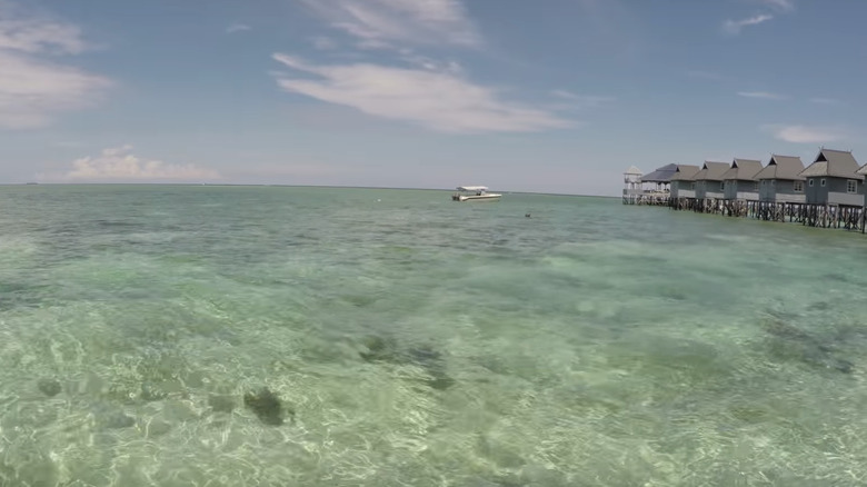 Mabul Paradise Lodge overwater bungalows