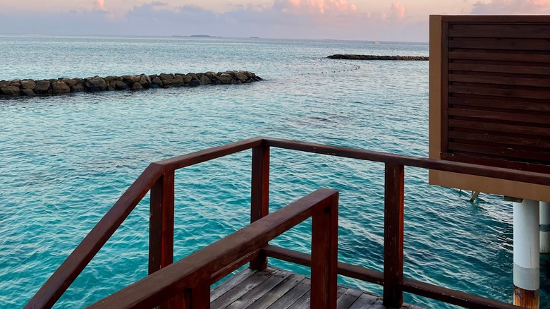 View from an overwater villa