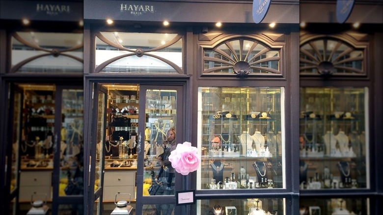 Shop window of Maison Hayari in Paris