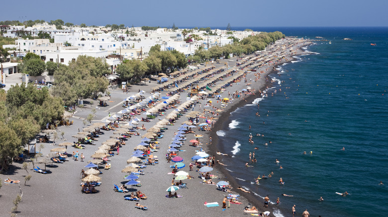 Kamari Beach, Santorini, Greece