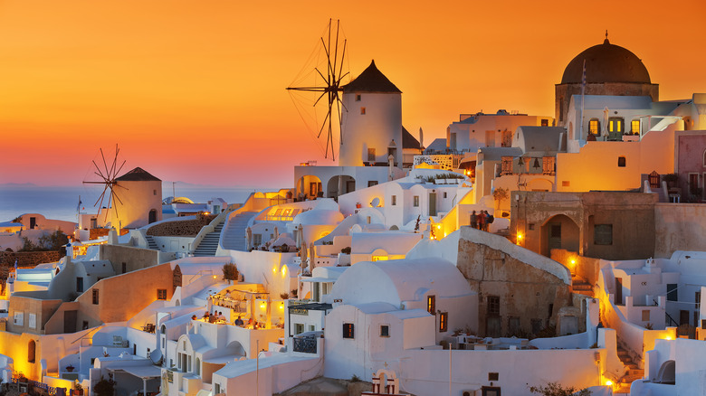 Oia at sunset