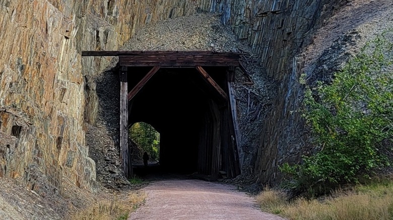 George S. Mickelson Trail tunnel