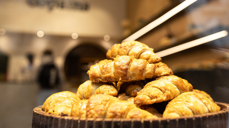 Croissants at a Paris bakery