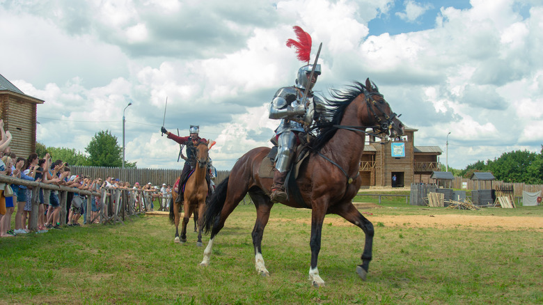 Knight on horse performance