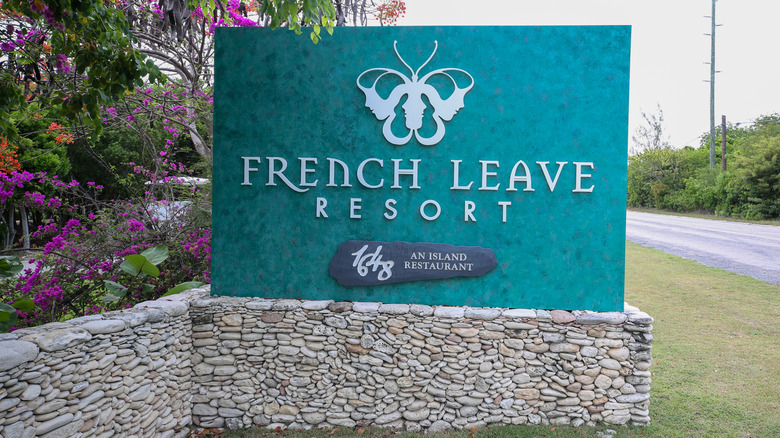 Entrance sign of the French Leave Resort, Autograph Collection