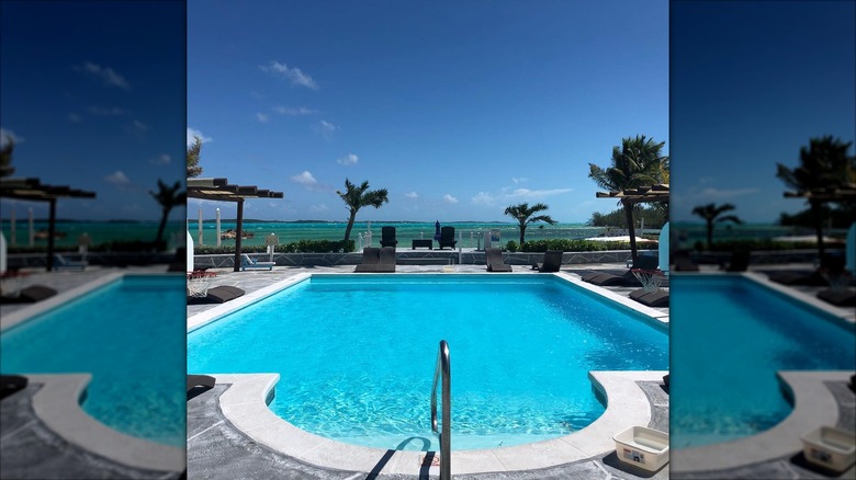 Poolside at the Hideaways Exuma