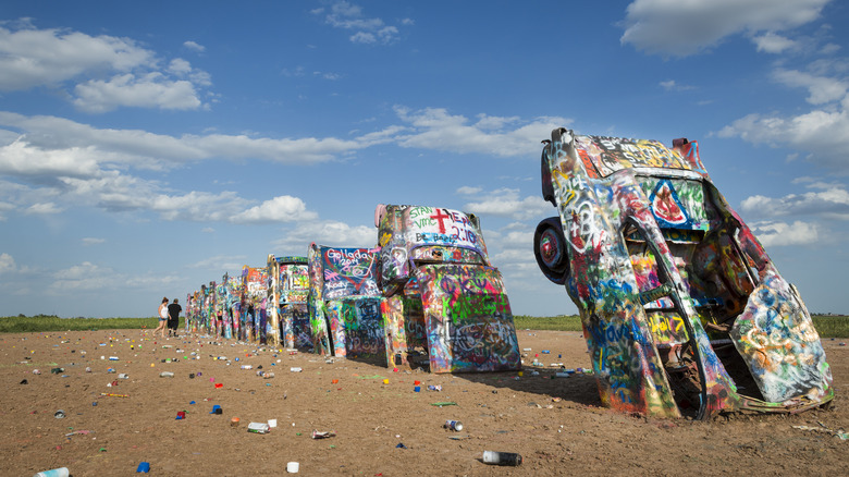 The upside down Cadillacs of Cadillac Ranch