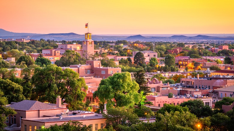 Santa Fe at sunset