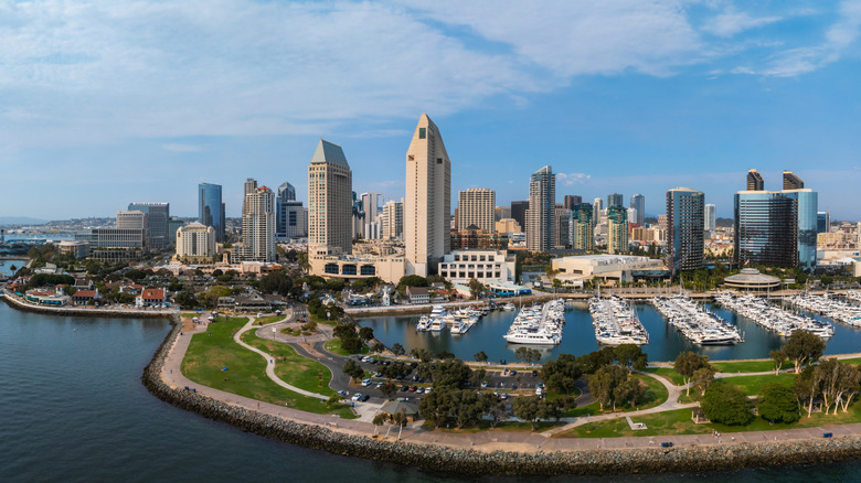 Aerial view of San Diego