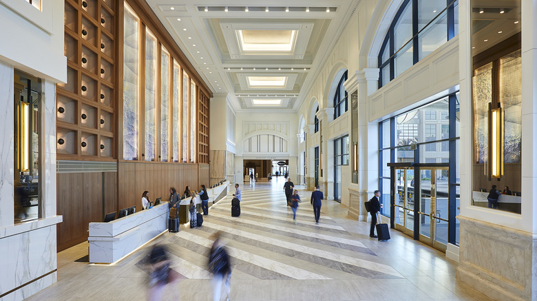 The lobby at Manchester Grand Hyatt