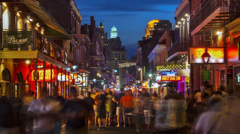 French Quarter at night