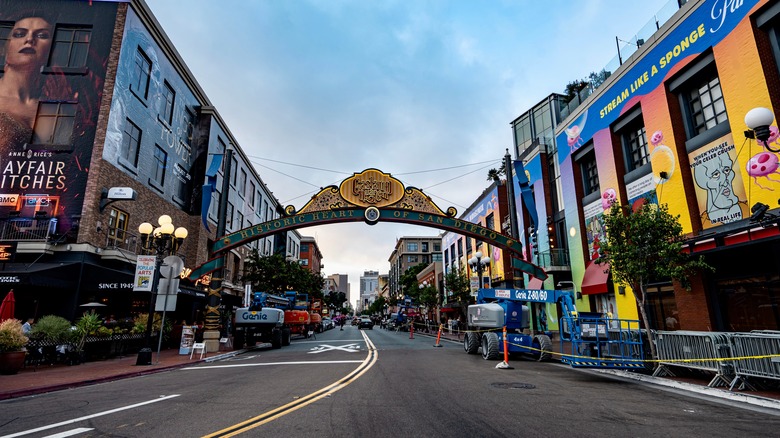 Gaslamp district in San Diego