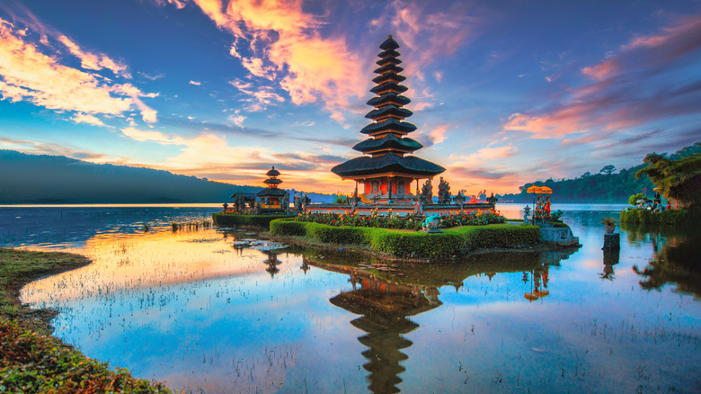 A famous temple in Bali, Indonesia