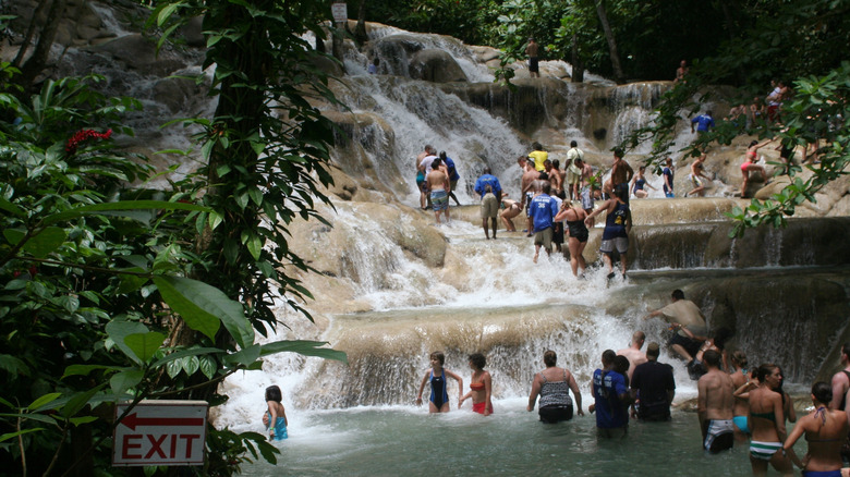 Dunn's River Falls in Ocho Rios, Jamaica