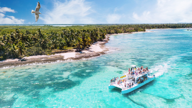 A boat in Punta Cana, Dominican Republic