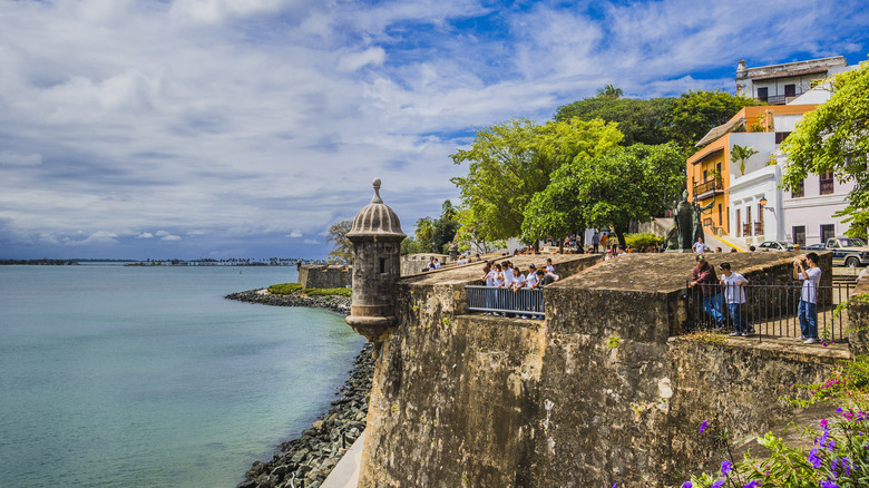 Sightseers in San Juan, Puerto Rico