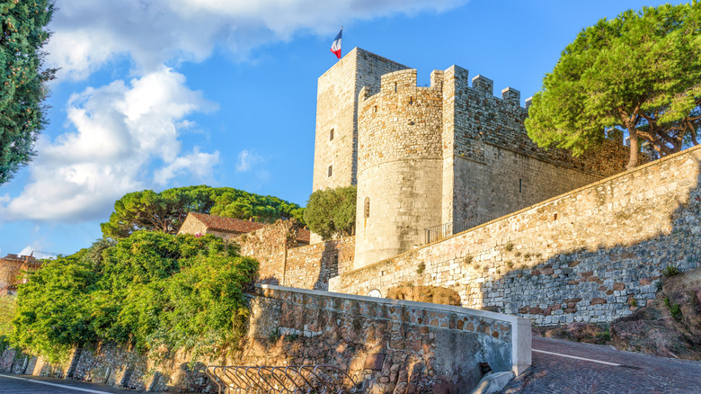 The Musée des Explorations du Monde medieval fortress in Cannes, France